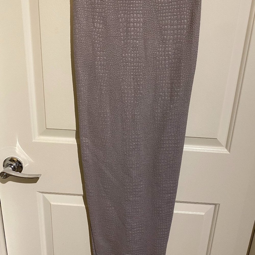 Gray Midi Snake Skin Skirt